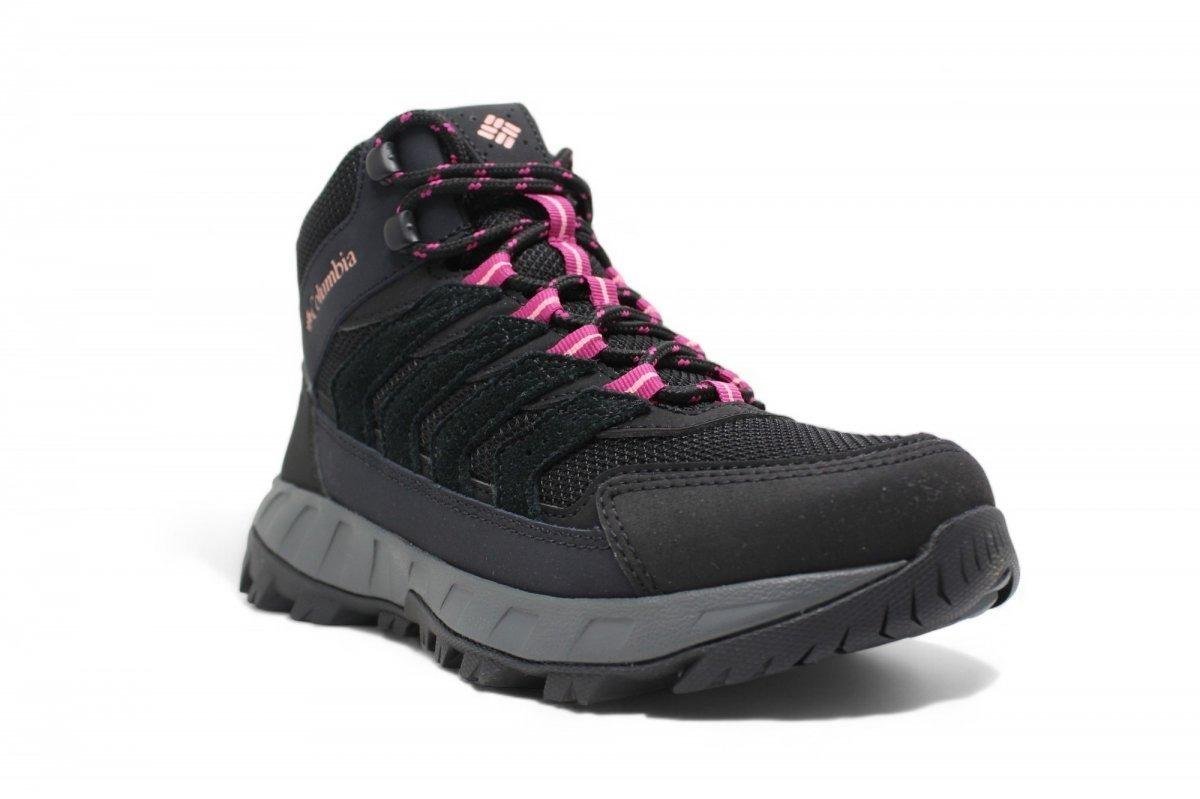 Bota Columbia Strata Trail Mid WP Preto/Rosa 2