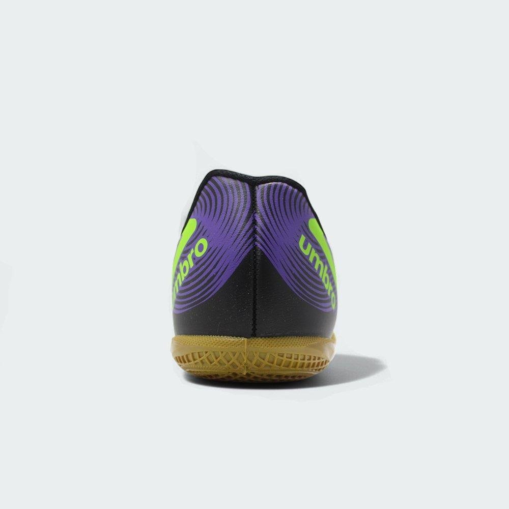 Chuteira Futsal Umbro Orbit Preto/Verde 3
