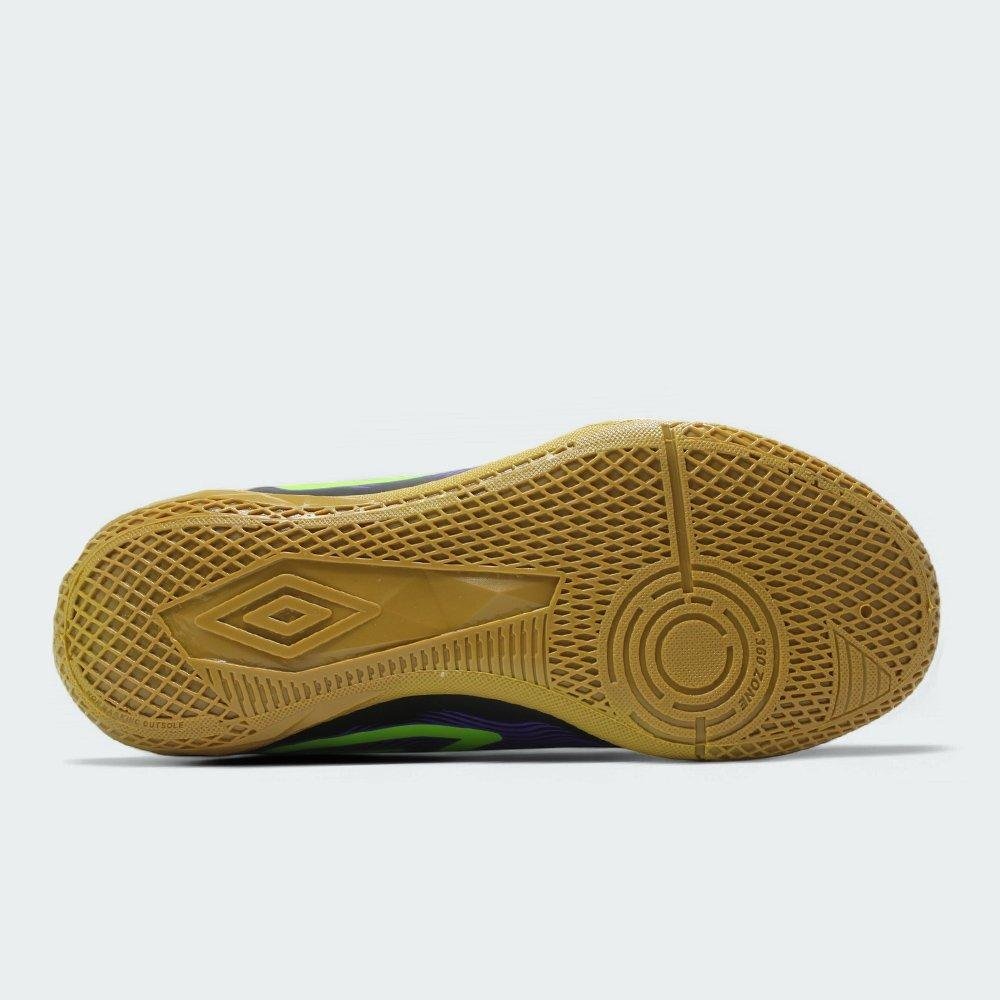 Chuteira Futsal Umbro Orbit Preto/Verde 4