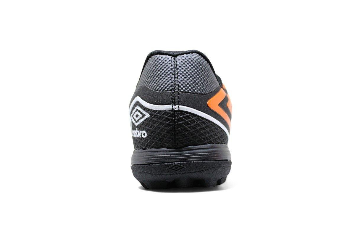 Chuteira Society Umbro Pro 5 Bump Club Preto/Laranja 3