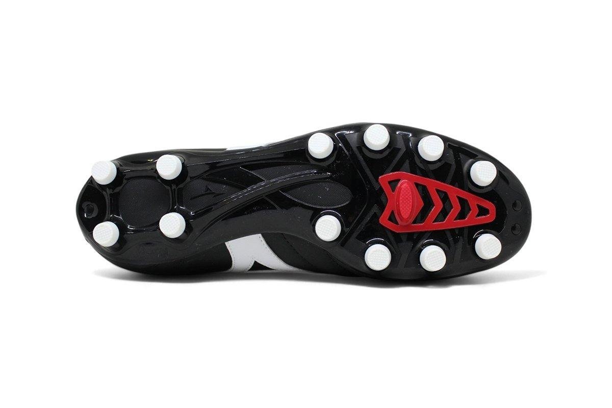 Chuteira Campo Mizuno Morelia Classic MD Preto/Vermelho 6
