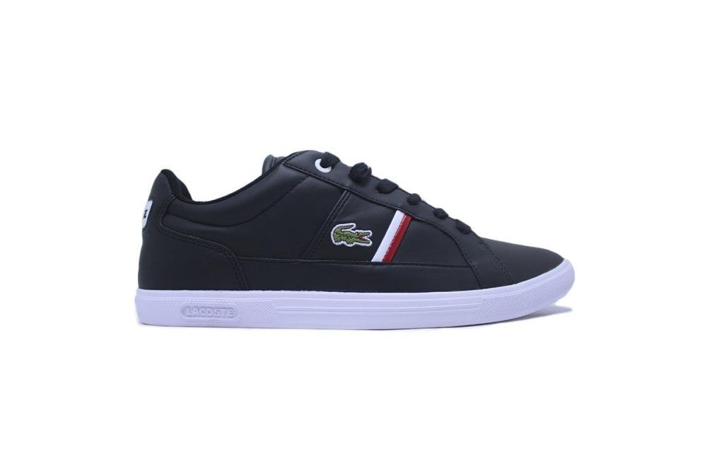 Tenis Lacoste Europa - masculino - preto e branco