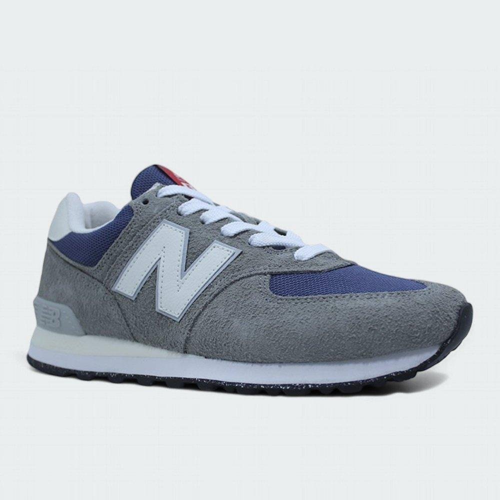Tênis New Balance 574 V2 Cinza/Azul 2