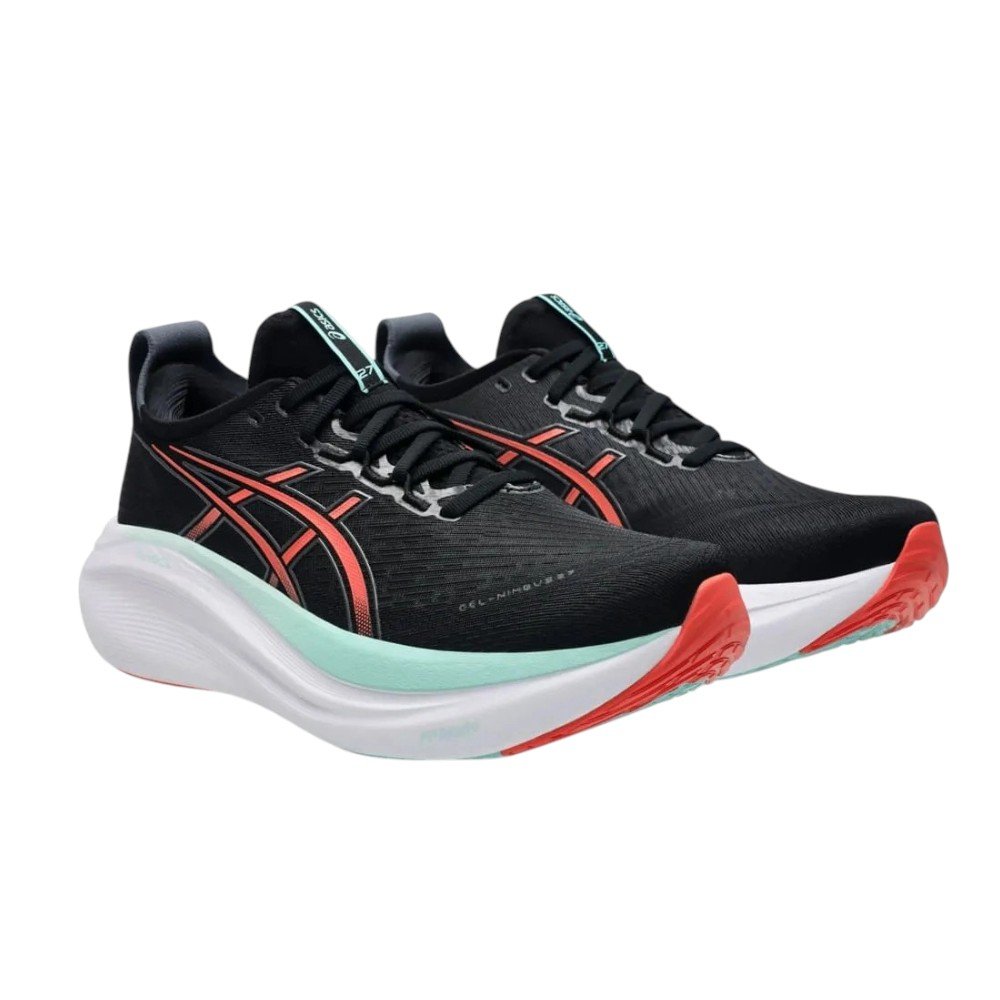 Tênis ASICS Gel-Nimbus 27 Preto/Laranja 3