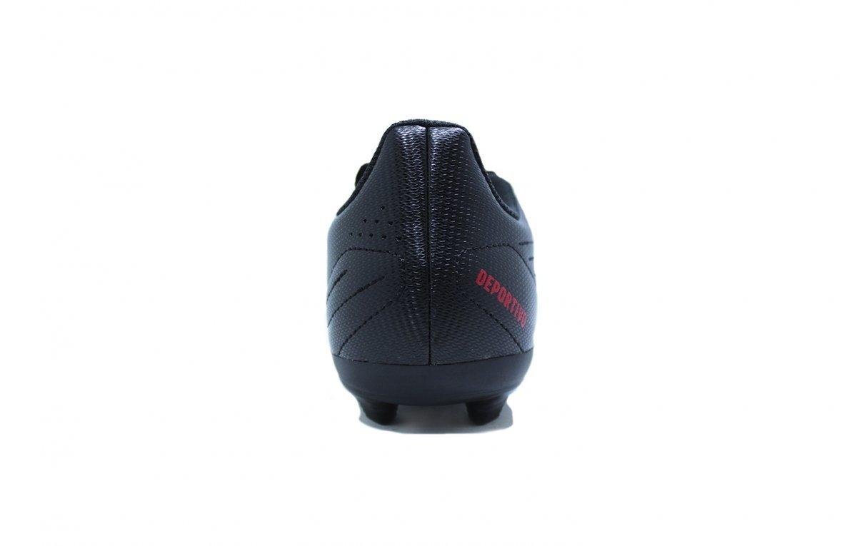 Chuteira Campo Adidas Deportivo II Infantil Preto/Vermelho 3