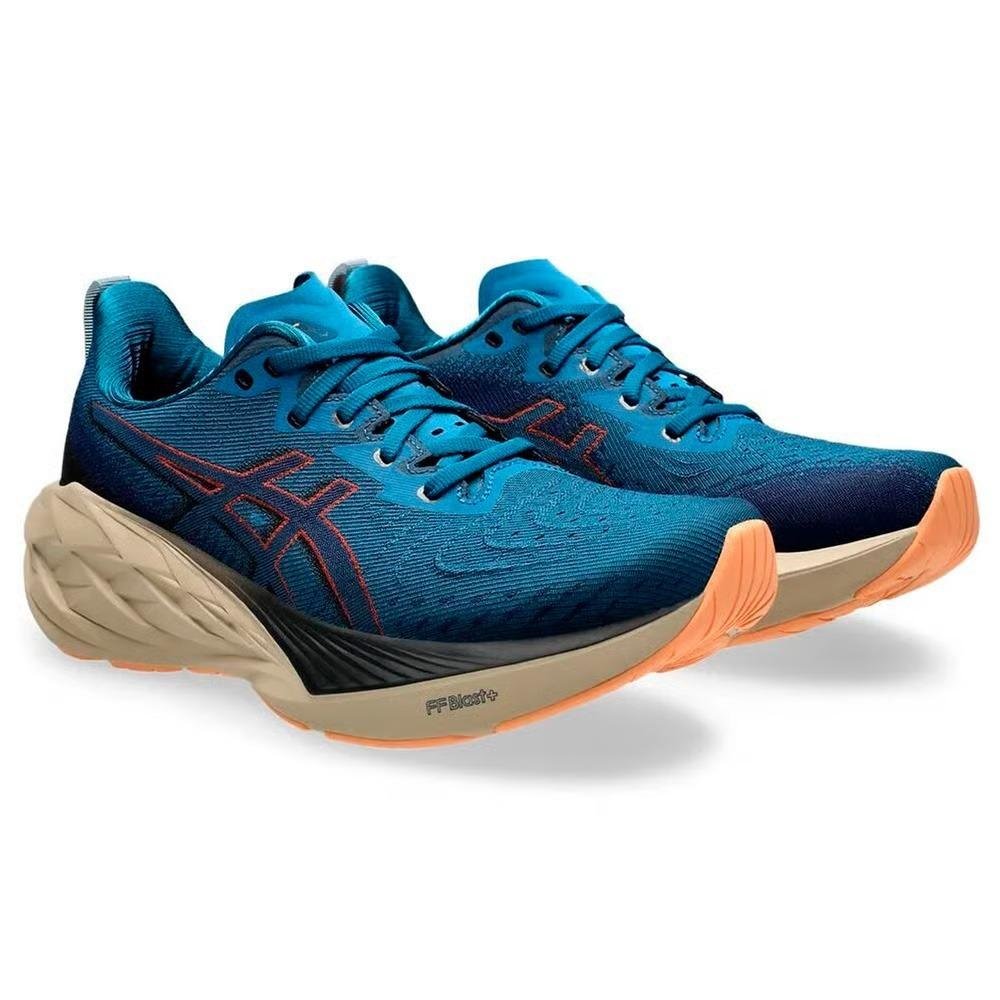 Tênis ASICS Novablast 4 Azul/Laranja 3