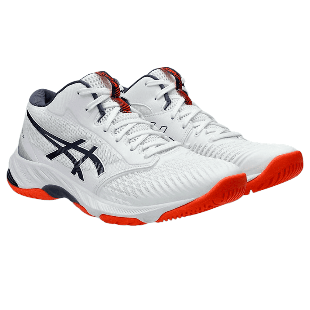 Tênis Asics Netburner Ballistic FF MT 3 Branco/Laranja 2