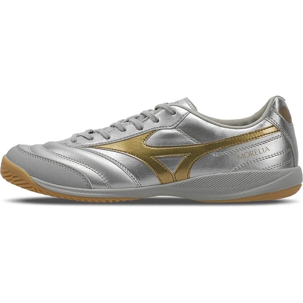 Chuteira Futsal Mizuno Morelia Sala Pro Prata/Dourado 4