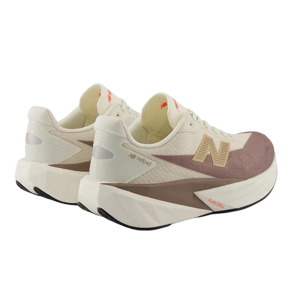 Tênis New Balance FuelCell Rebel v5 Branco/Marrom 6