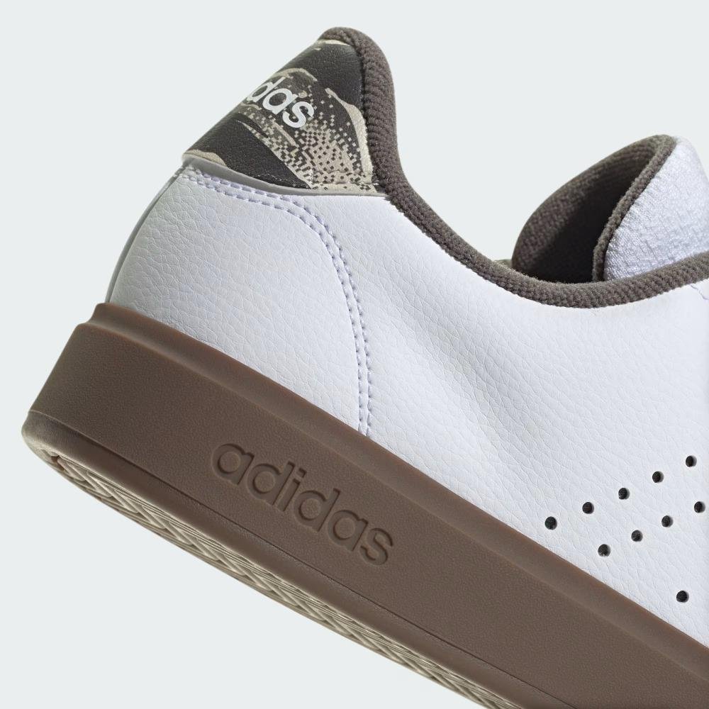 Tênis Adidas Advantage Branco/Marrom 9