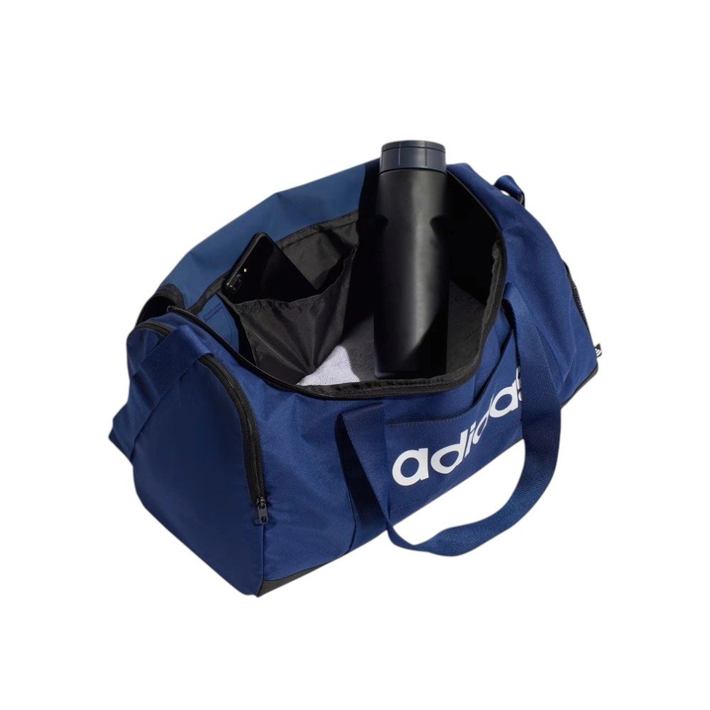 Bolsa Adidas Linear Duffel S Azul/Preto 3