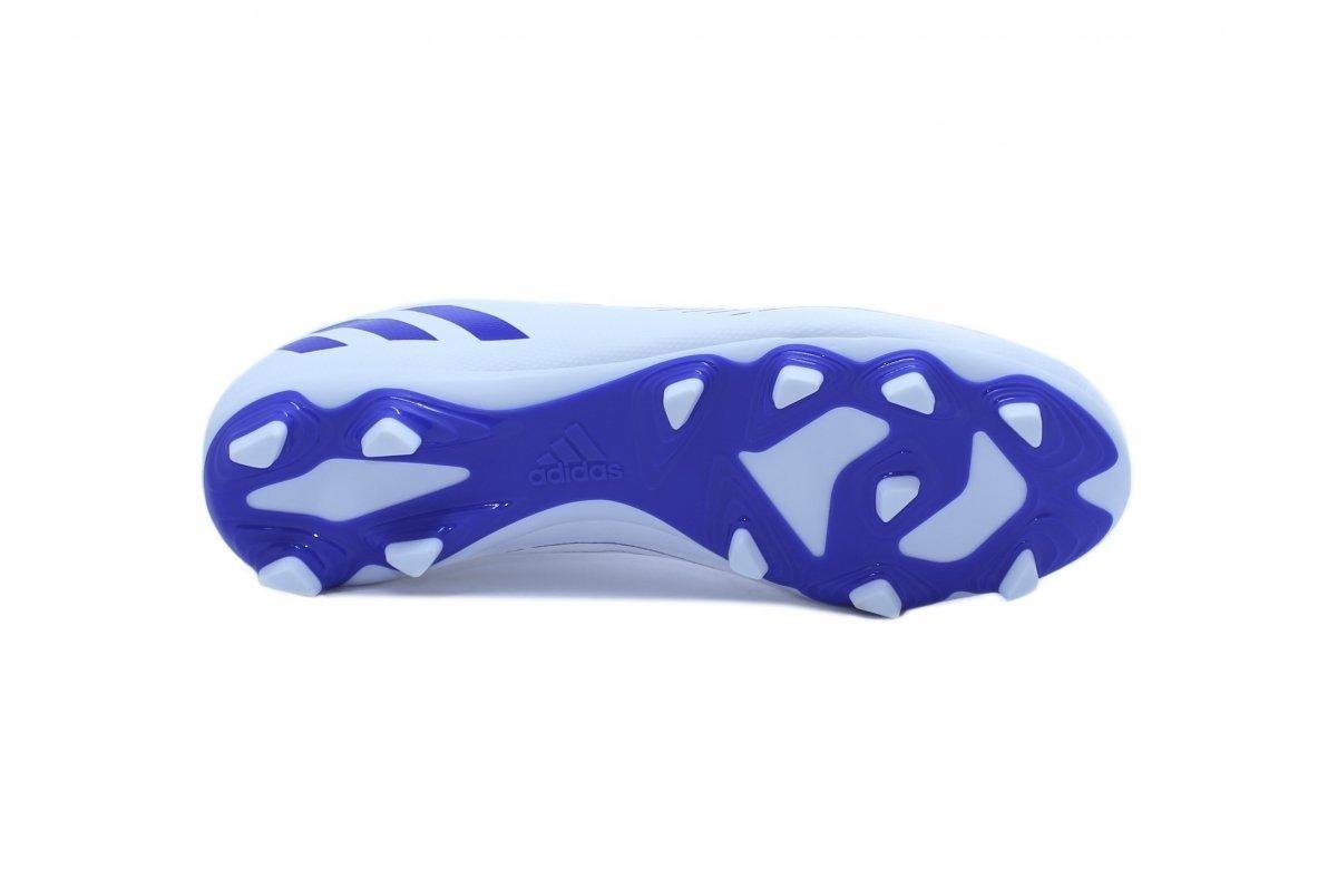 Chuteira Campo Adidas Predator 22 Branco/Azul 6