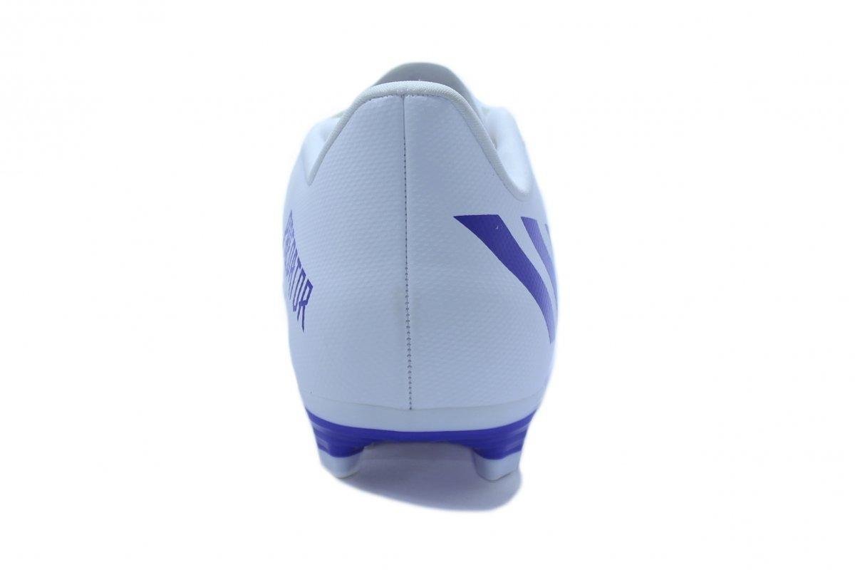Chuteira Campo Adidas Predator 22 Branco/Azul 8