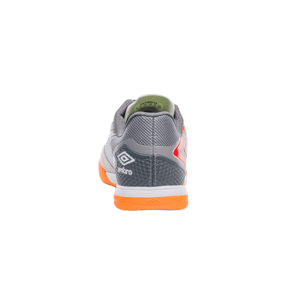 Chuteira Futsal Umbro Pro 5 Bump Club Cinza/Laranja 3