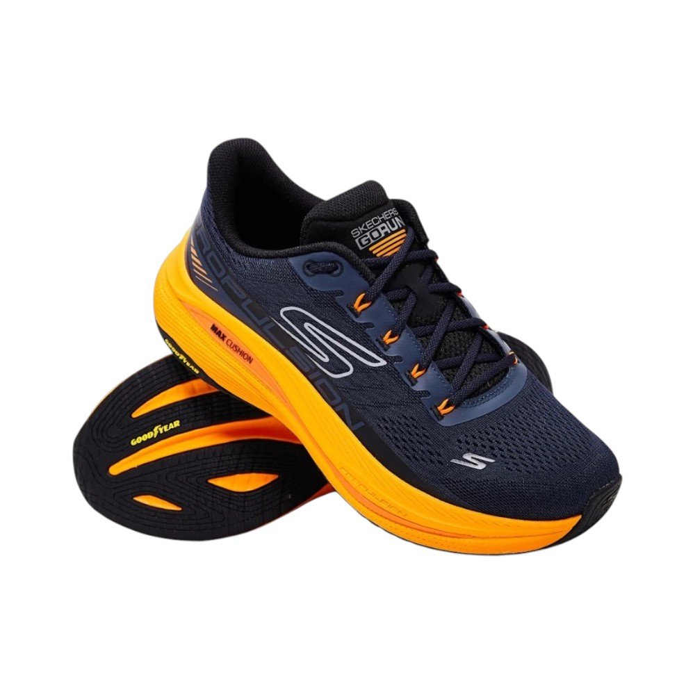 Tênis Skechers Max Cushioning Endeavour Azul/Laranja 2
