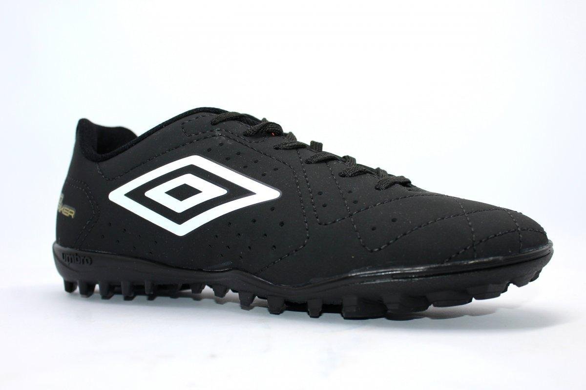 Chuteira Futsal/Indoor Umbro Neo Striker - masculino - preto e branco Preto 5