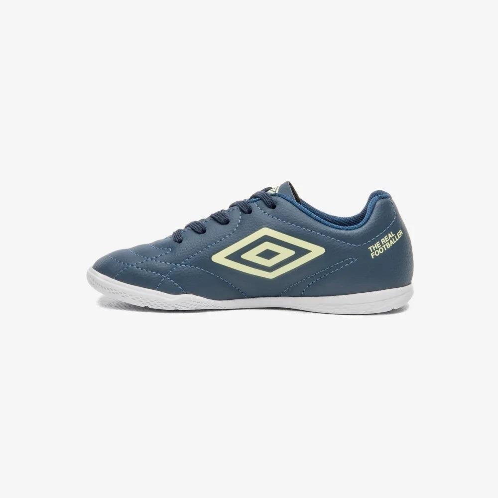 Chuteira Futsal Umbro Class Footballer Azul/Verde 2