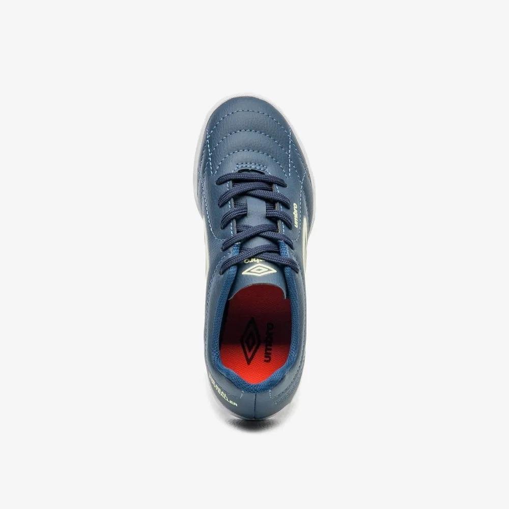Chuteira Futsal Umbro Class Footballer Azul/Verde 4