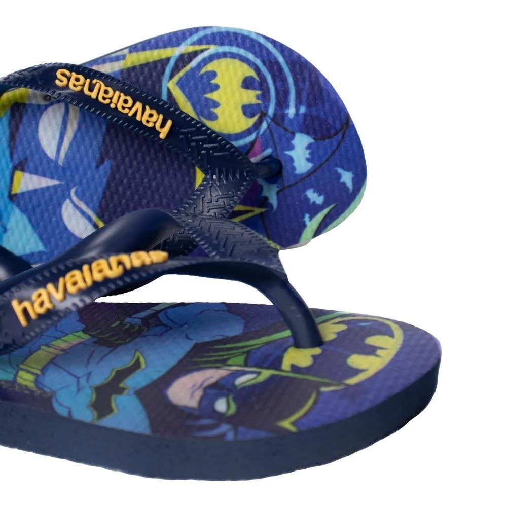 Chinelo Havaianas Top Warner Batman Azul/Amarelo 4