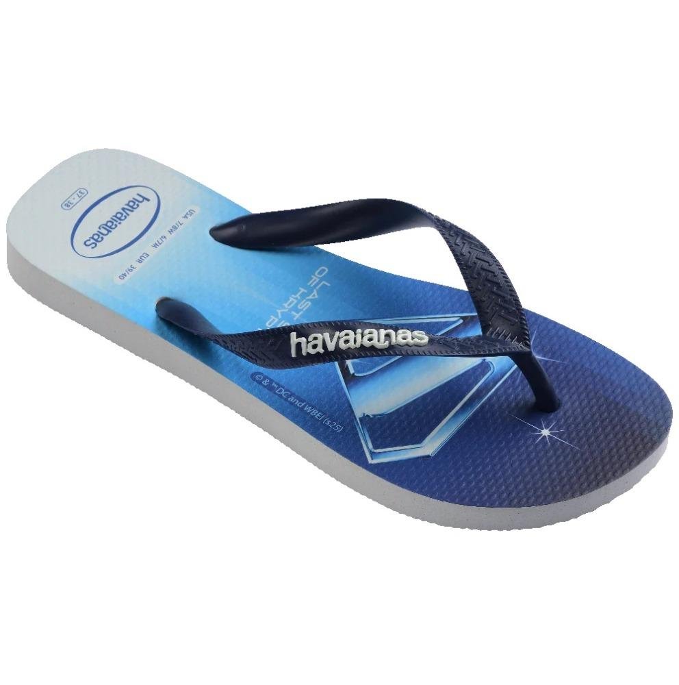 Chinelo Havaianas Top Heróis DC Superman Branco/Azul 2