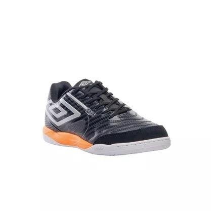 Chuteira Futsal Umbro Pro 5 Bump Club Preto/Laranja 2