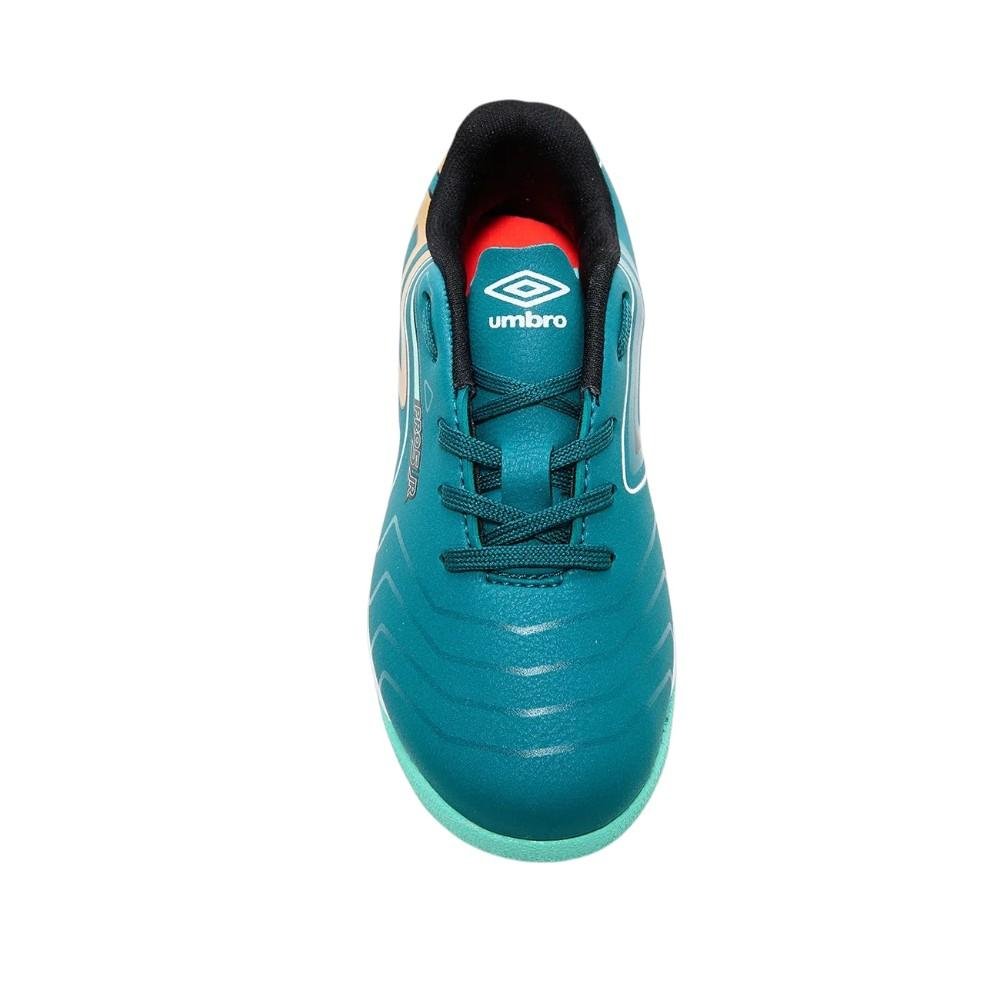 Chuteira Futsal Umbro Pro 5 Bump Jr Verde/Preto 4