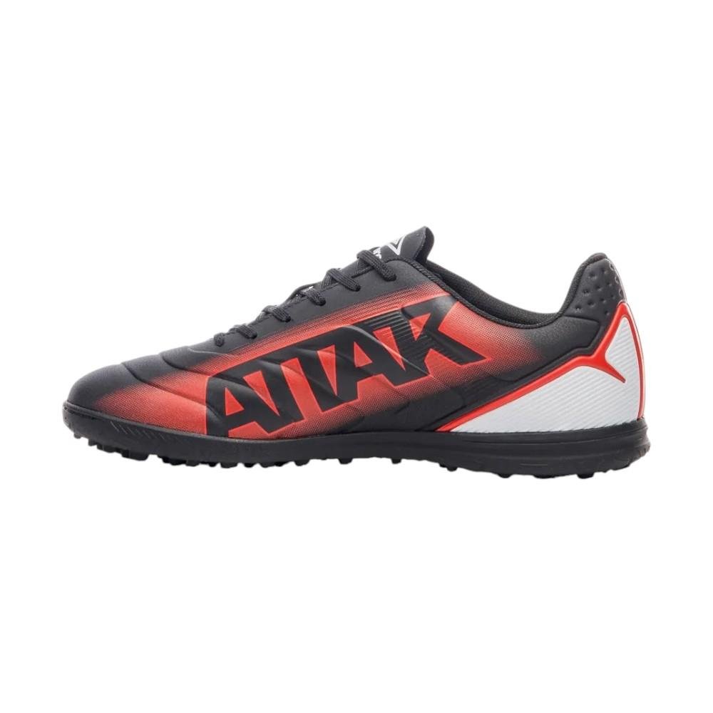 Chuteira Society Umbro Attak III Preto/Vermelho 2