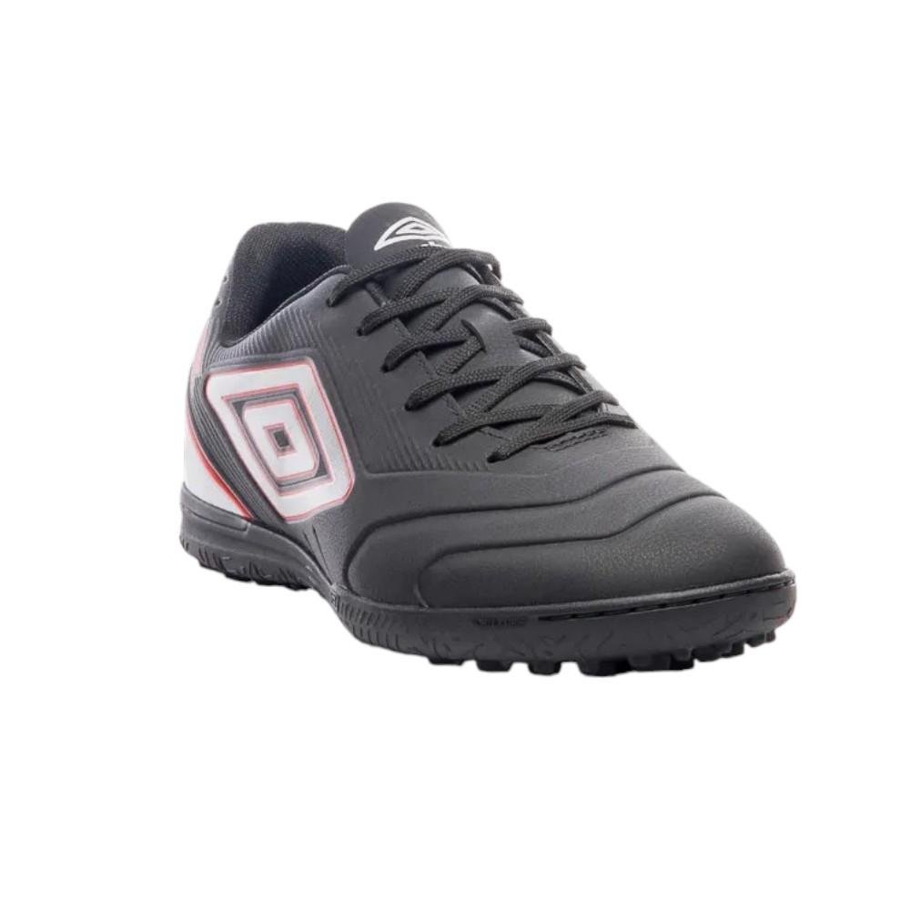 Chuteira Society Umbro Attak III Preto/Vermelho 3