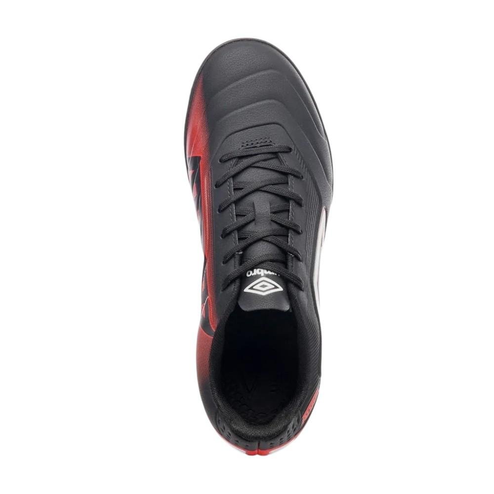 Chuteira Society Umbro Attak III Preto/Vermelho 4