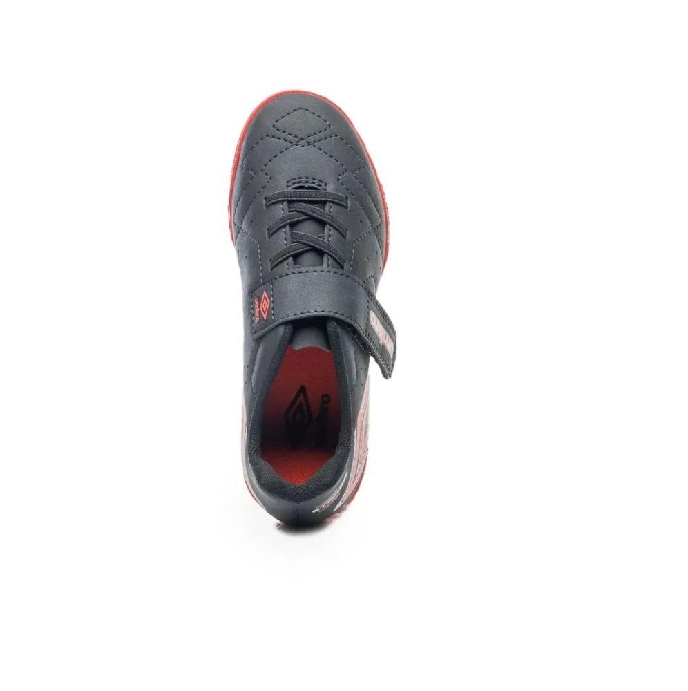 Chuteira Futsal Umbro Neo Striker Kids Preto/Vermelho 3