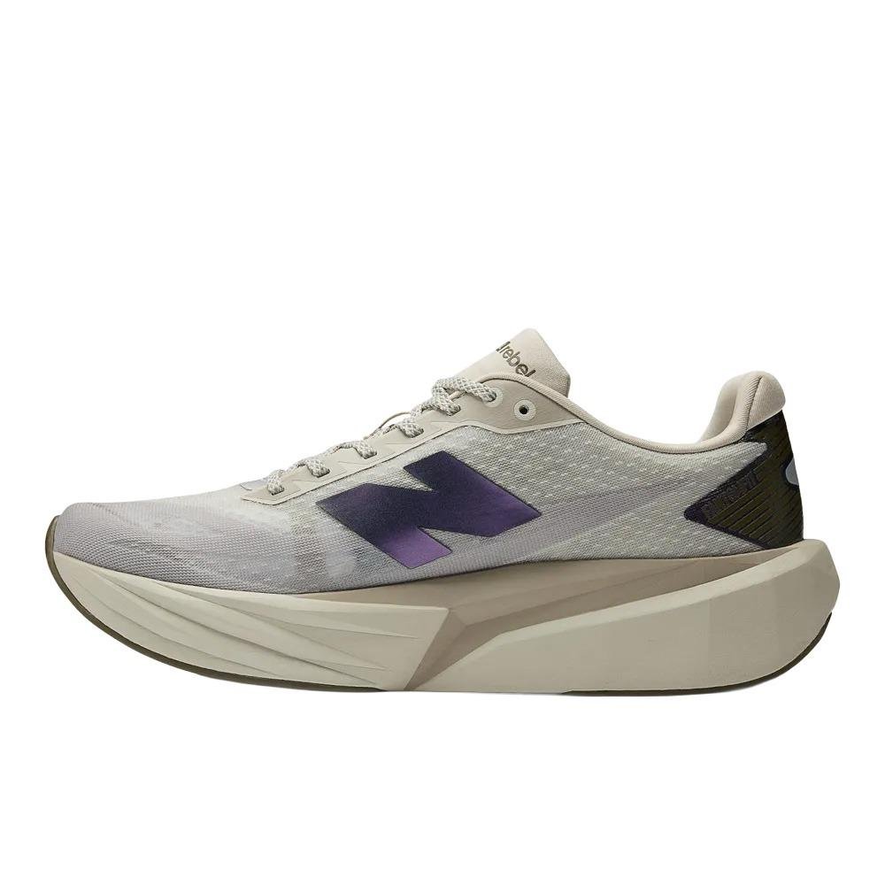 Tênis New Balance FuelCell Rebel V5 Bege/Roxo 2