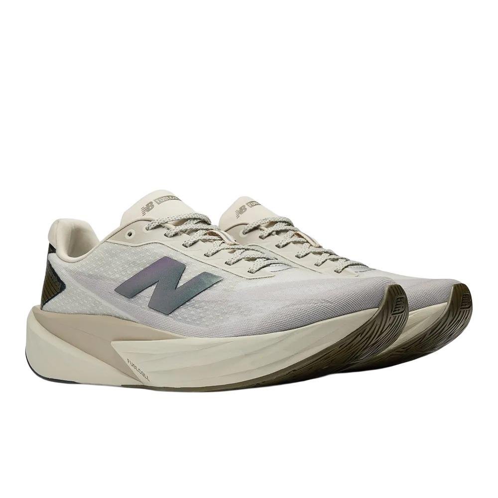 Tênis New Balance FuelCell Rebel V5 Bege/Roxo 4