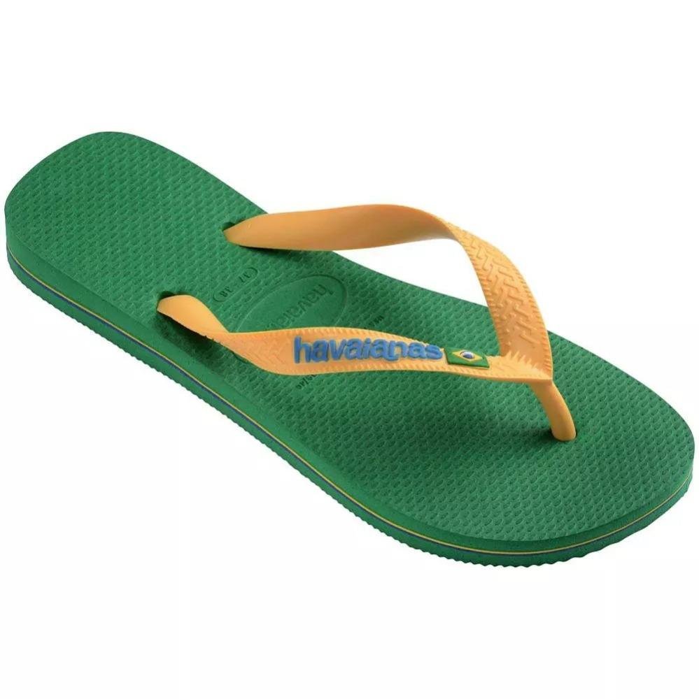 Chinelo Havaianas Brasil Logo Verde/Amarelo 2