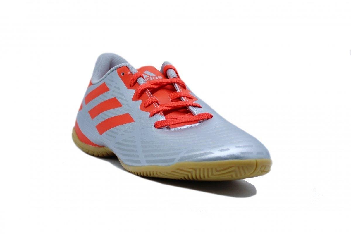 Chuteira Futsal Adidas Artilheira V Cinza/Vermelho 2