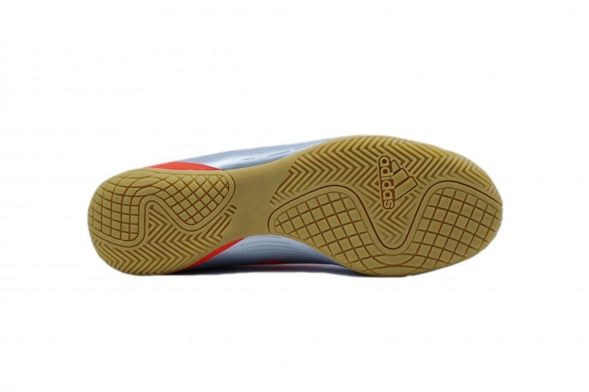 Chuteira Futsal Adidas Artilheira V Cinza/Vermelho 4