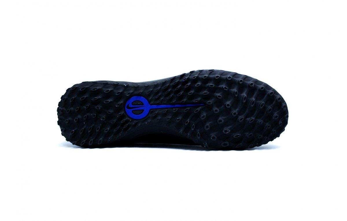 Chuteira society Nike Legend 10 Club - unissex - preto e azul Preto 8