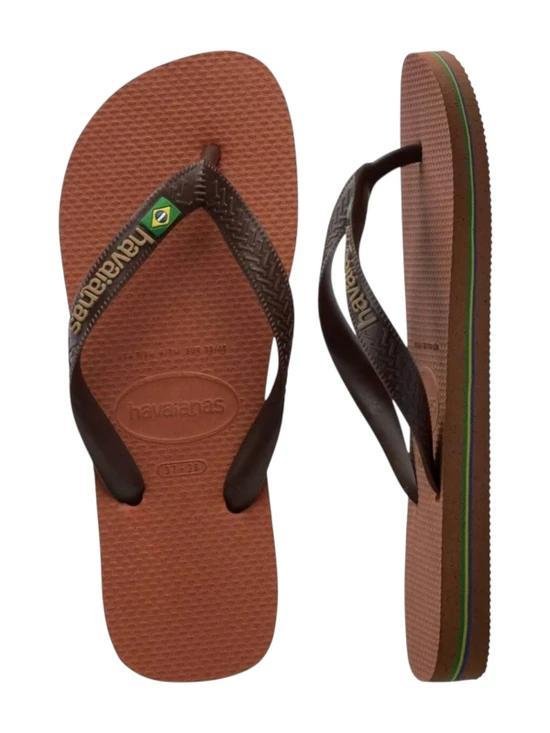 Chinelo Havaianas Brasil Logo Marrom 3