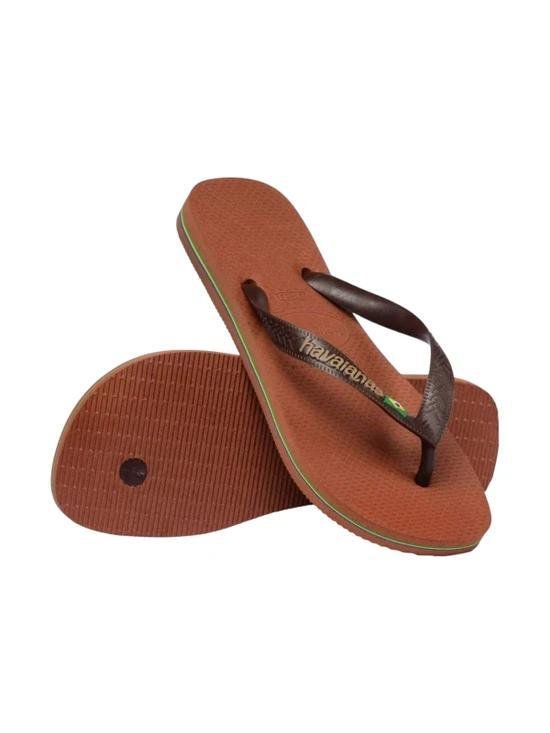 Chinelo Havaianas Brasil Logo Marrom 4