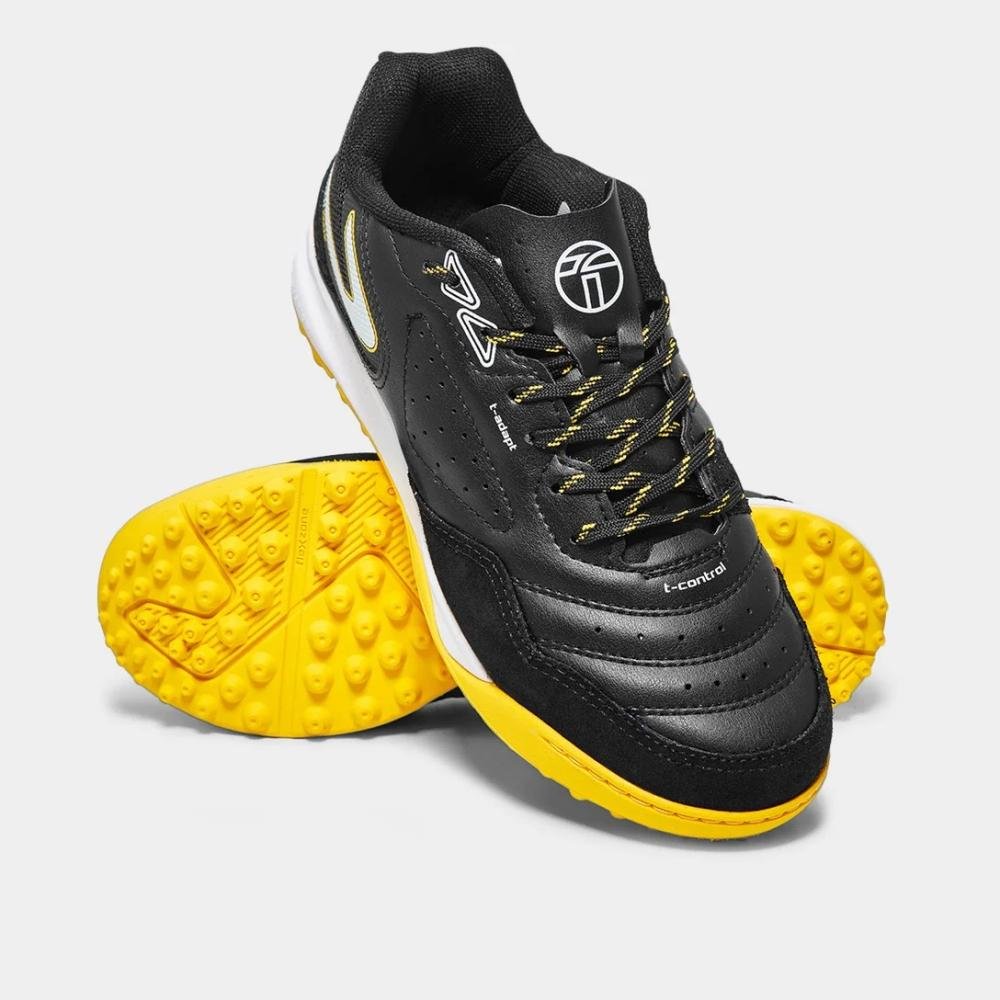 Chuteira Society Topper Dominator Club VI Preto/Dourado 2