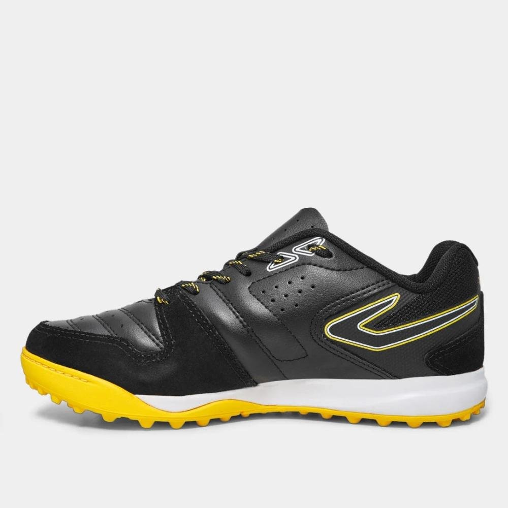 Chuteira Society Topper Dominator Club VI Preto/Dourado 6