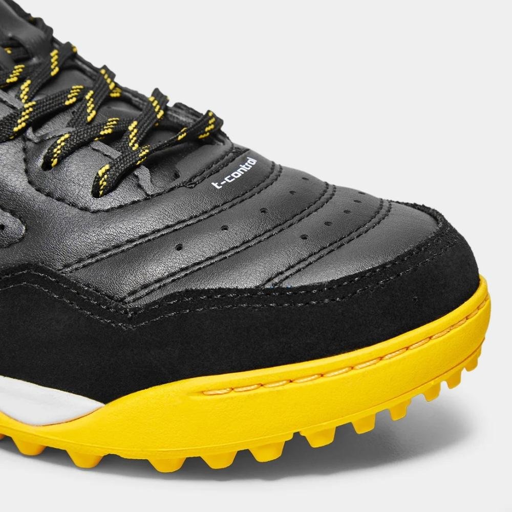 Chuteira Society Topper Dominator Club VI Preto/Dourado 7