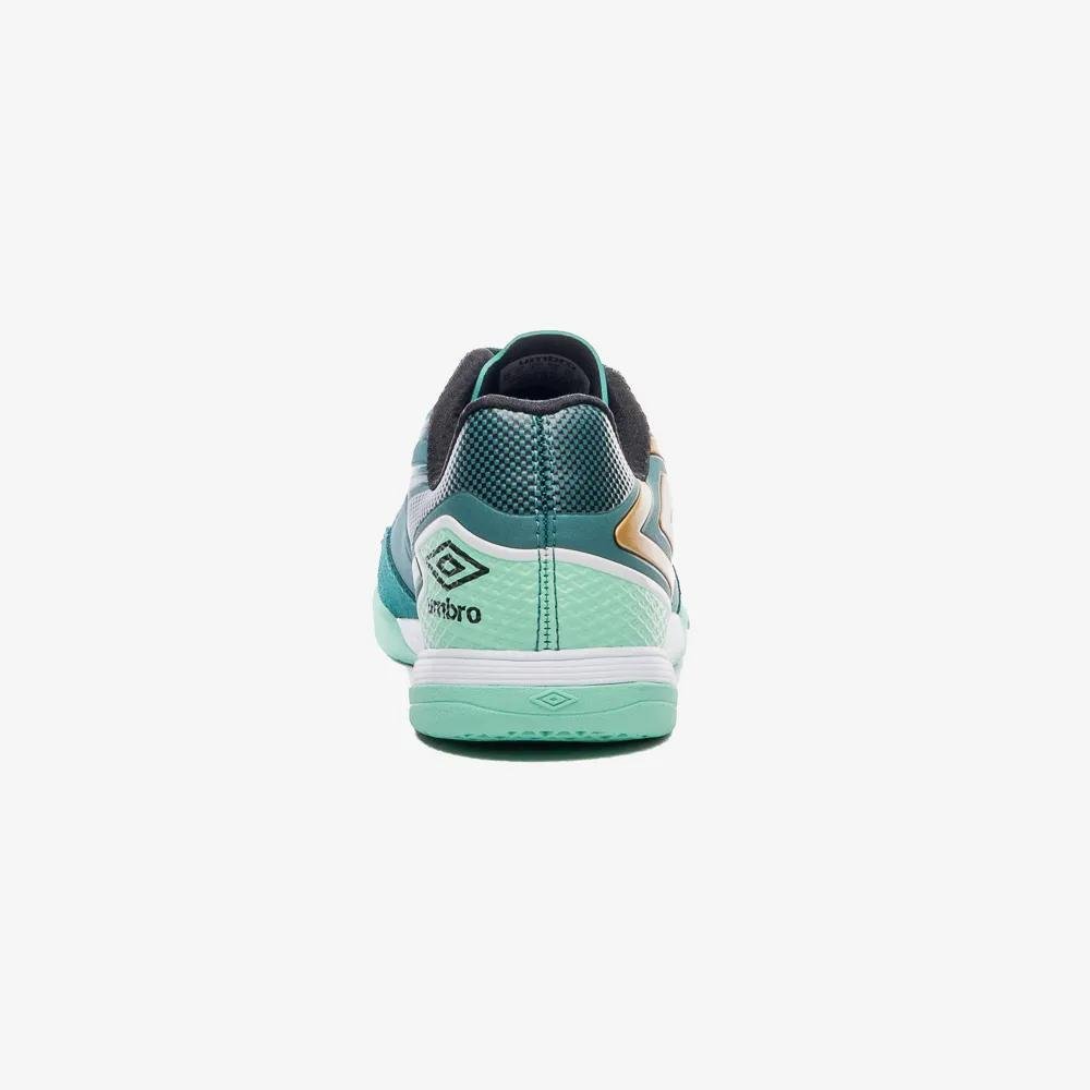 Chuteira Futsal Umbro Pro 5 Bump Club Verde/Dourado 3