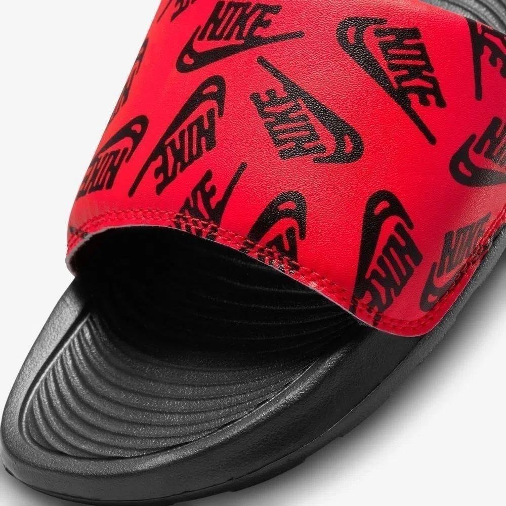 Chinelo Nike Victori One Slide Preto/Vermelho 3