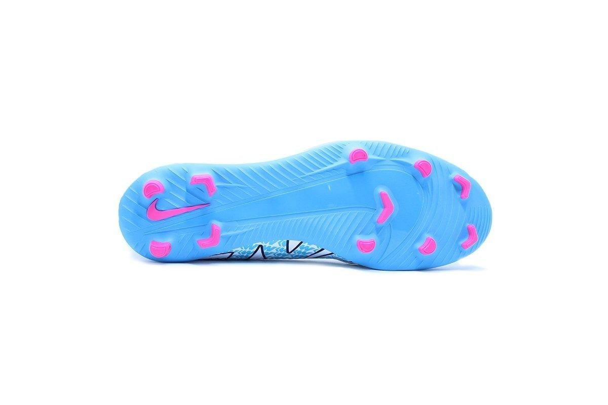 Chuteira Campo Nike Mercurial Vapor 15 Club Branco/Azul 4