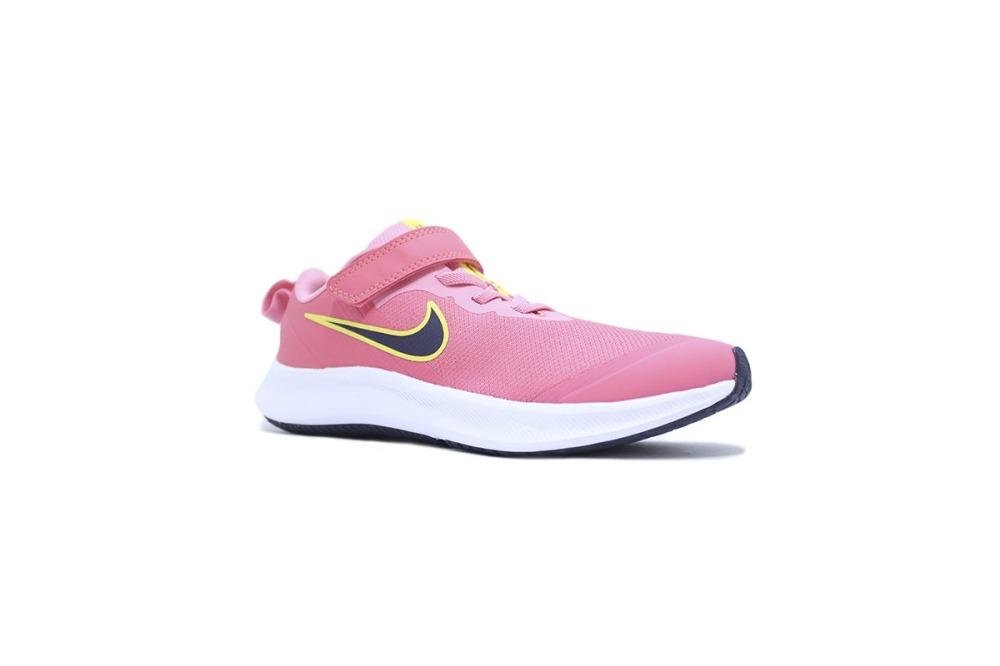 Tênis Nike Star Runner 3 PSV Rosa/Amarelo 2