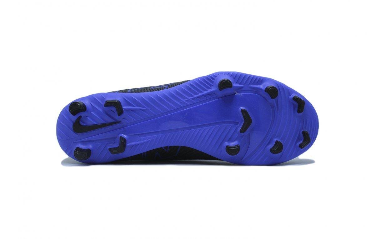 Chuteira Campo Nike Mercurial Vapor 15 Club Preto/Azul 4