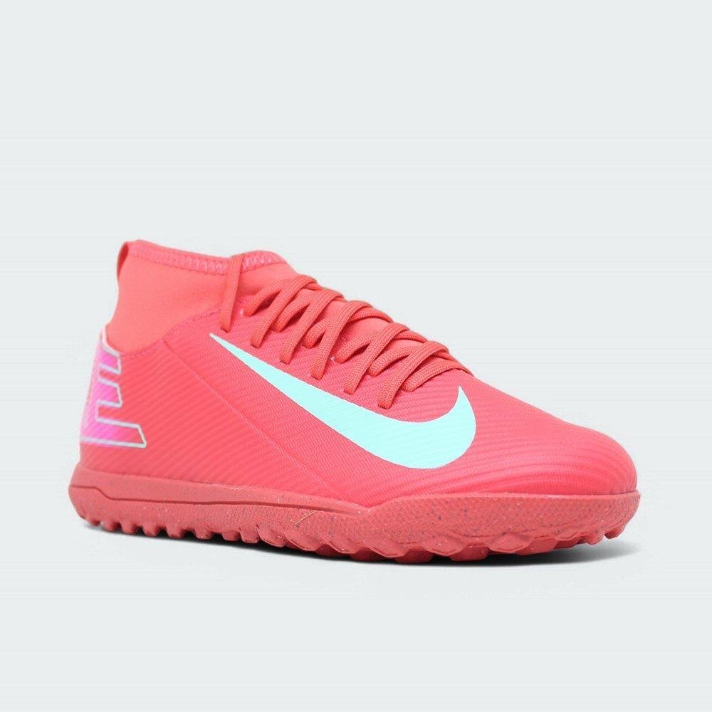 Chuteira Nike Jr Superfly 10 Club Society Laranja/Azul 2