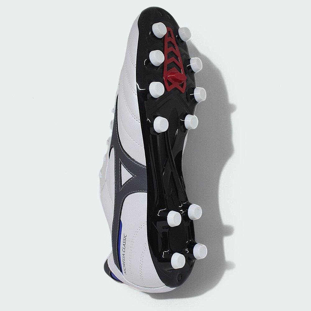 Chuteira Campo Mizuno Morelia Classic MD Branco/Azul 5