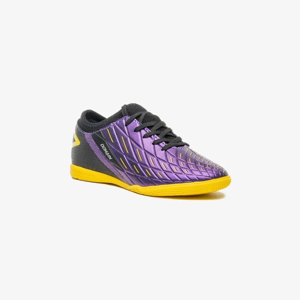 Chuteira Futsal Umbro Domain Junior Roxo/Laranja 2