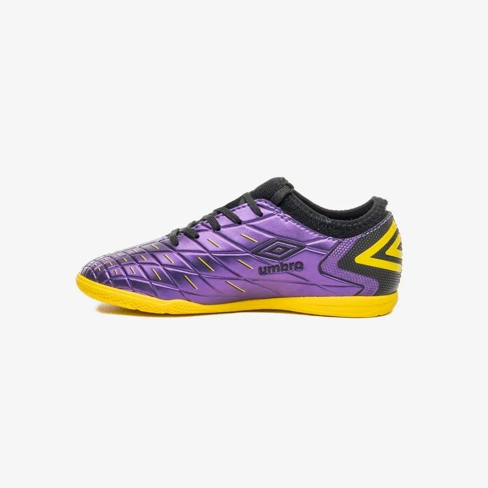 Chuteira Futsal Umbro Domain Junior Roxo/Laranja 5